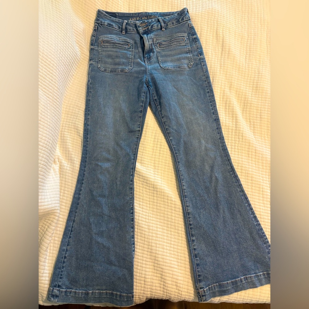 American Eagle Curvy Super Hi-Rise Flare Jeans